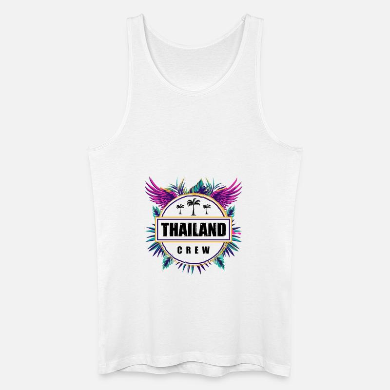 Thailand Crew Tropisch - Männer Bio Tank Top - Weiß