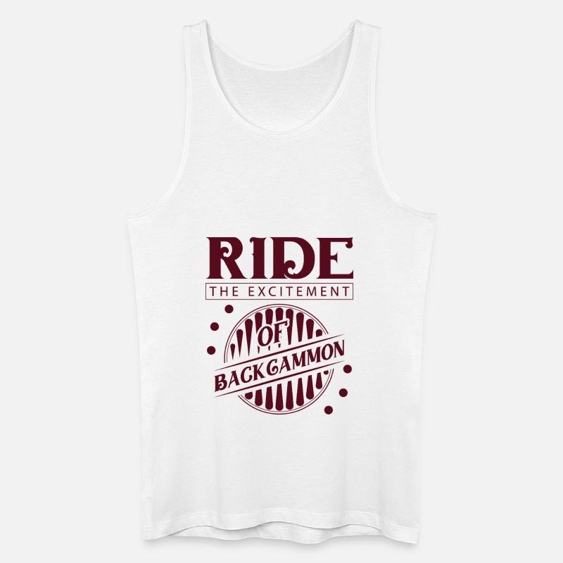 Backgammon Spiel - Männer Bio Tank Top - Weiß