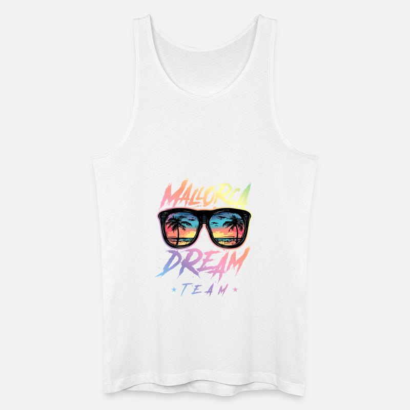 Mallorca Dream Team - Männer Bio Tank Top - Weiß