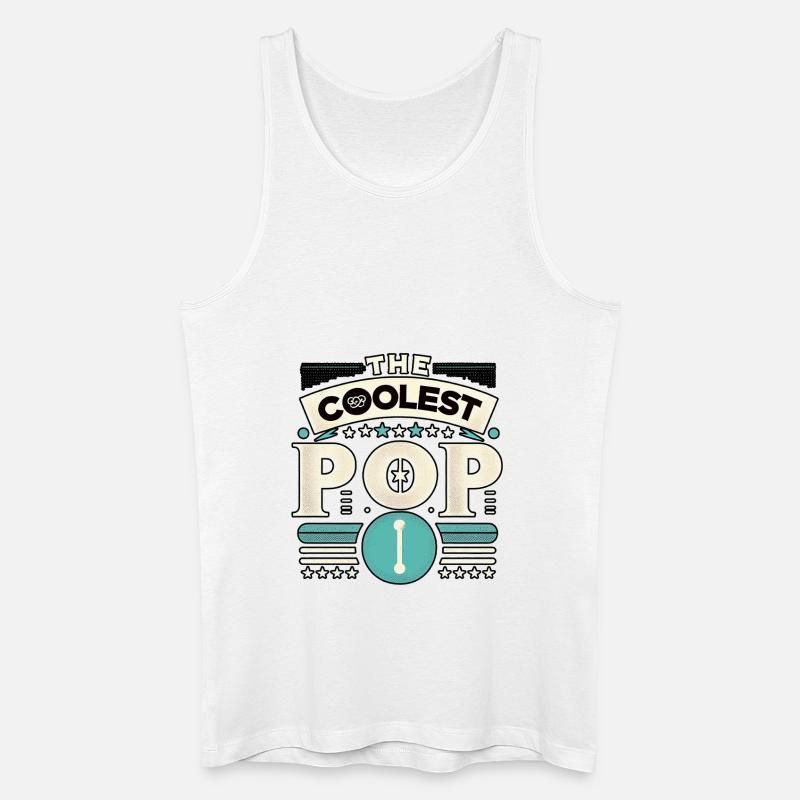 The Coolest Pop 8 - Männer Bio Tank Top - Weiß