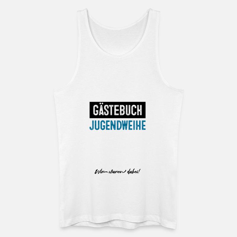 Gästebuch Jugendweihe - Männer Bio Tank Top - Weiß