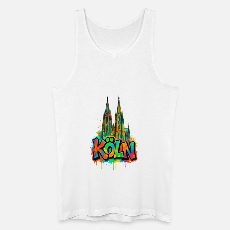Dom Graffiti Style - Männer Bio Tank Top - Weiß