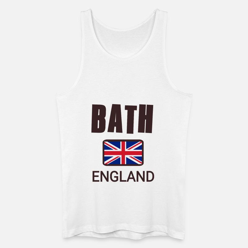 Bath England - Männer Bio Tank Top - Weiß