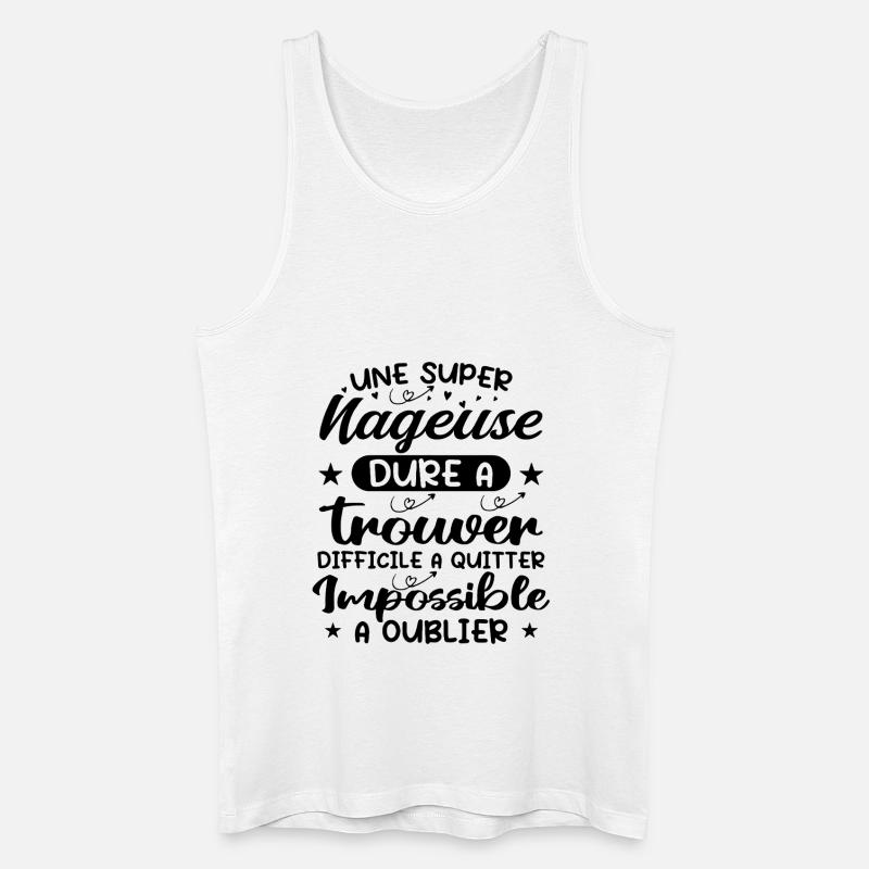Ein Superschwimmer - Schwimmergeschenk - Männer Bio Tank Top - Weiß