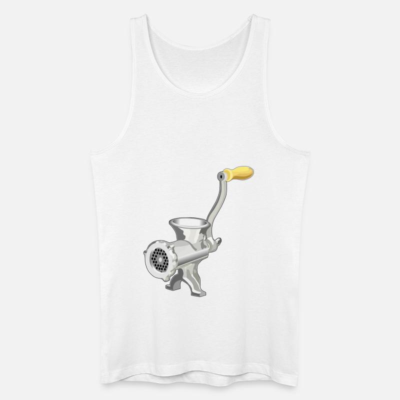 Fleischwolf - Männer Bio Tank Top - Weiß