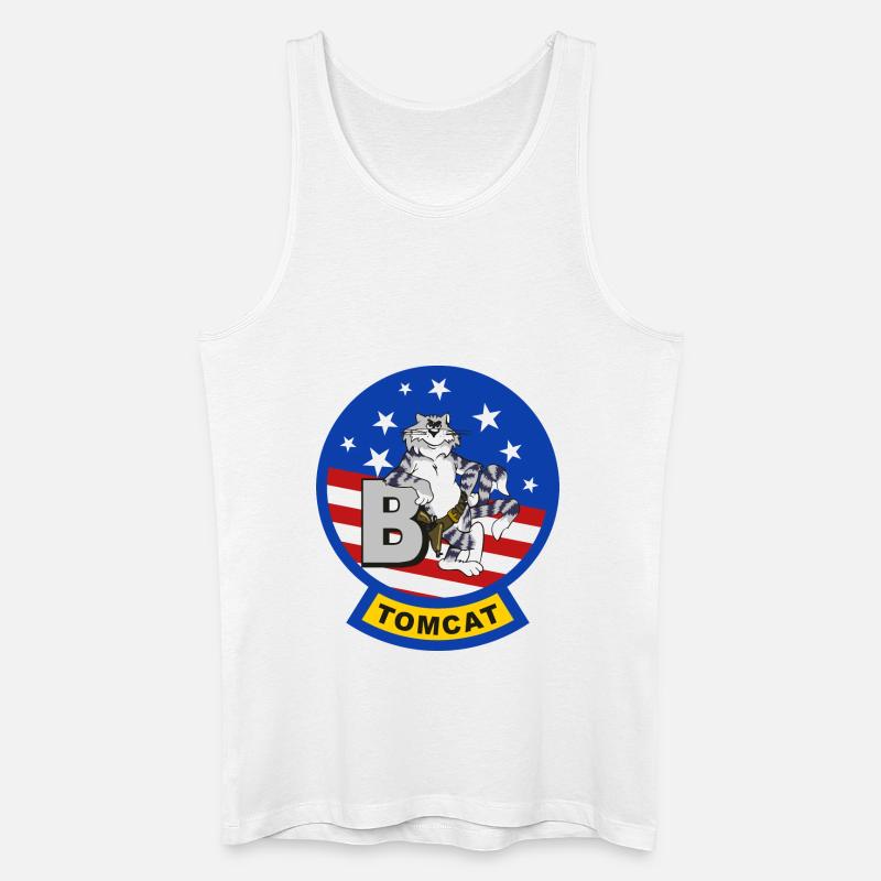 Tomcat F-14 B - Männer Bio Tank Top - Weiß