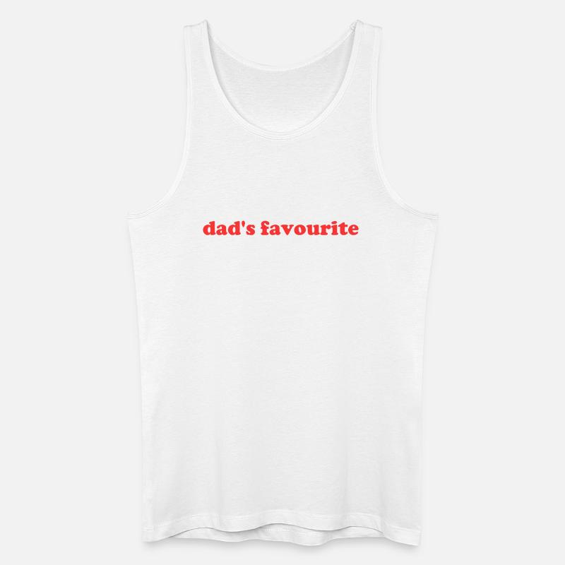 Papas Liebling - Männer Bio Tank Top - Weiß