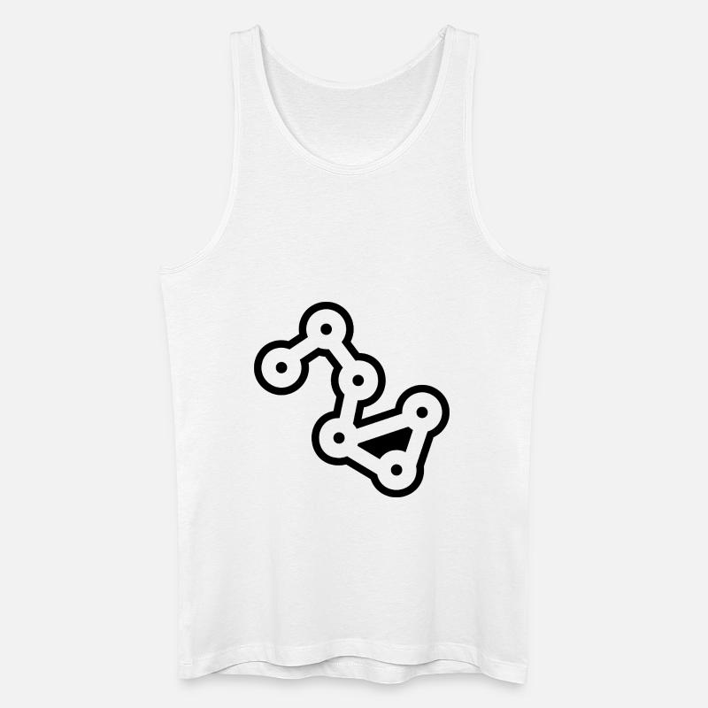 Ohne Worte - Männer Bio Tank Top - Weiß
