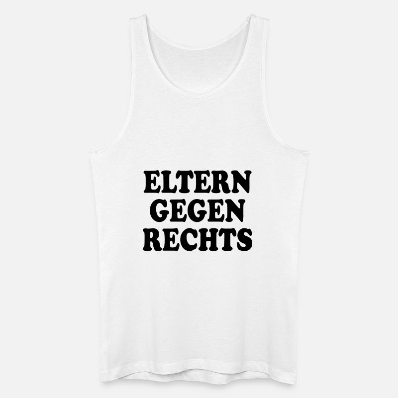 Eltern gegen rechts - Männer Bio Tank Top - Weiß