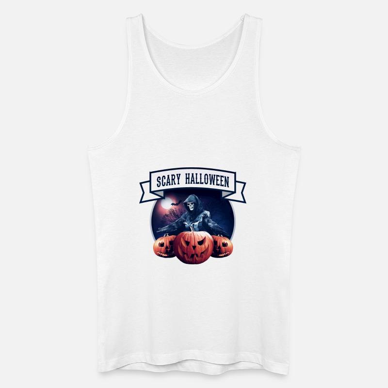 halloween - Männer Bio Tank Top - Weiß
