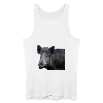 Wild boar Wild boar Pig Sow Pigs - Men’s Organic Tank Top - white - Front