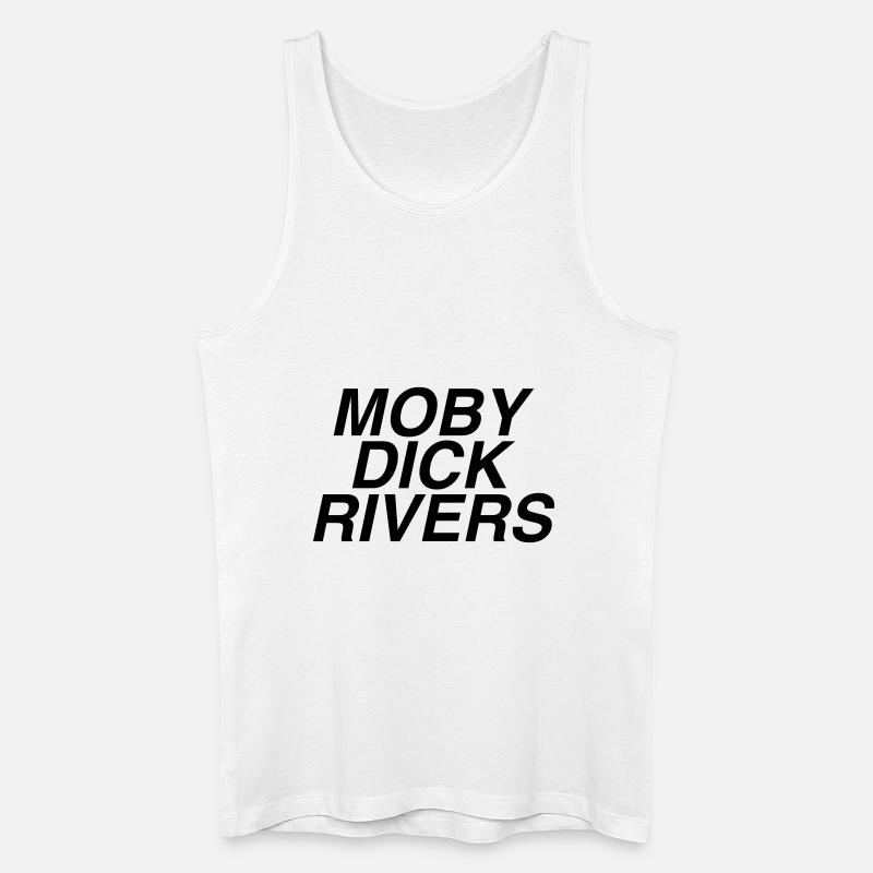moby dick Flüsse - Männer Bio Tank Top - Weiß