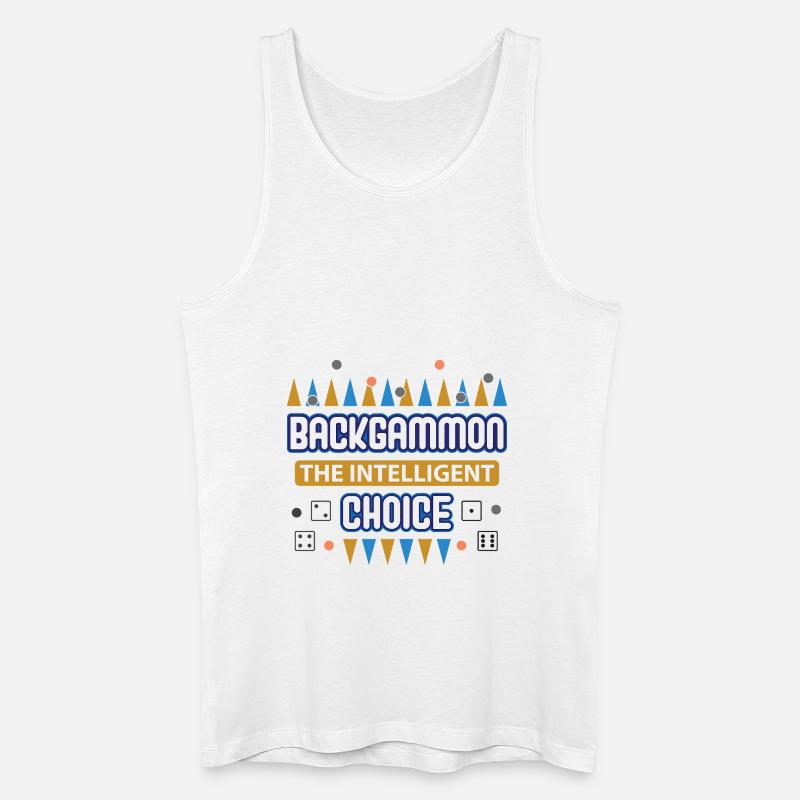 Backgammon Spiel - Männer Bio Tank Top - Weiß