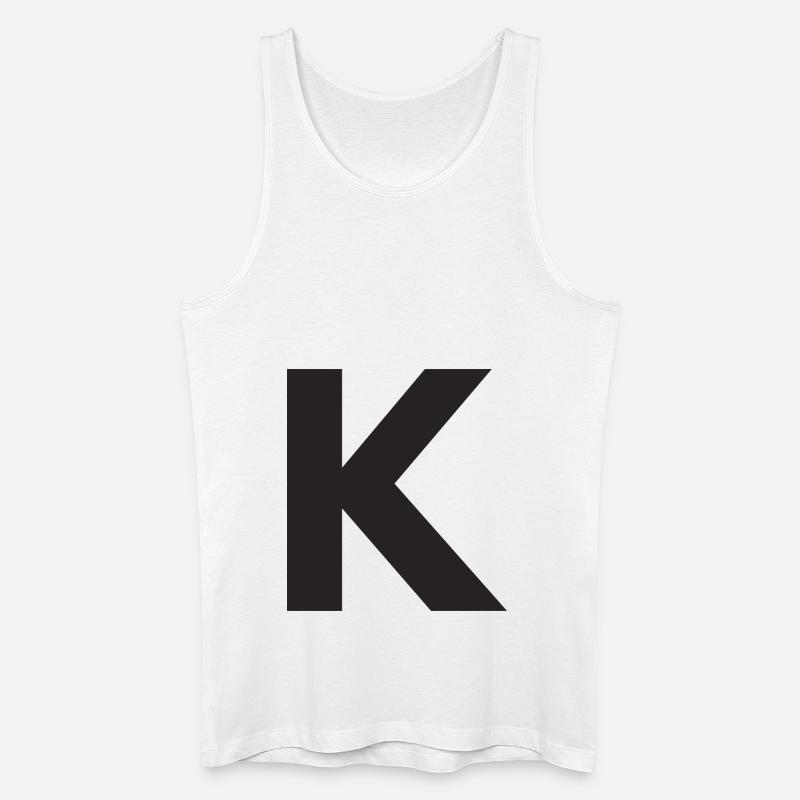 K - Männer Bio Tank Top - Weiß