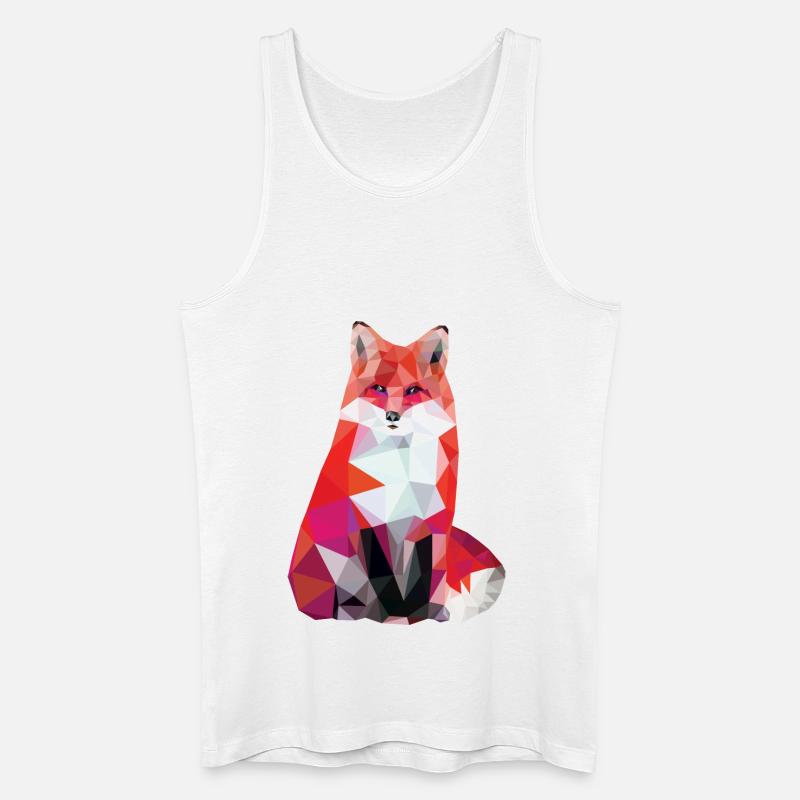Red Fox - Männer Bio Tank Top - Weiß