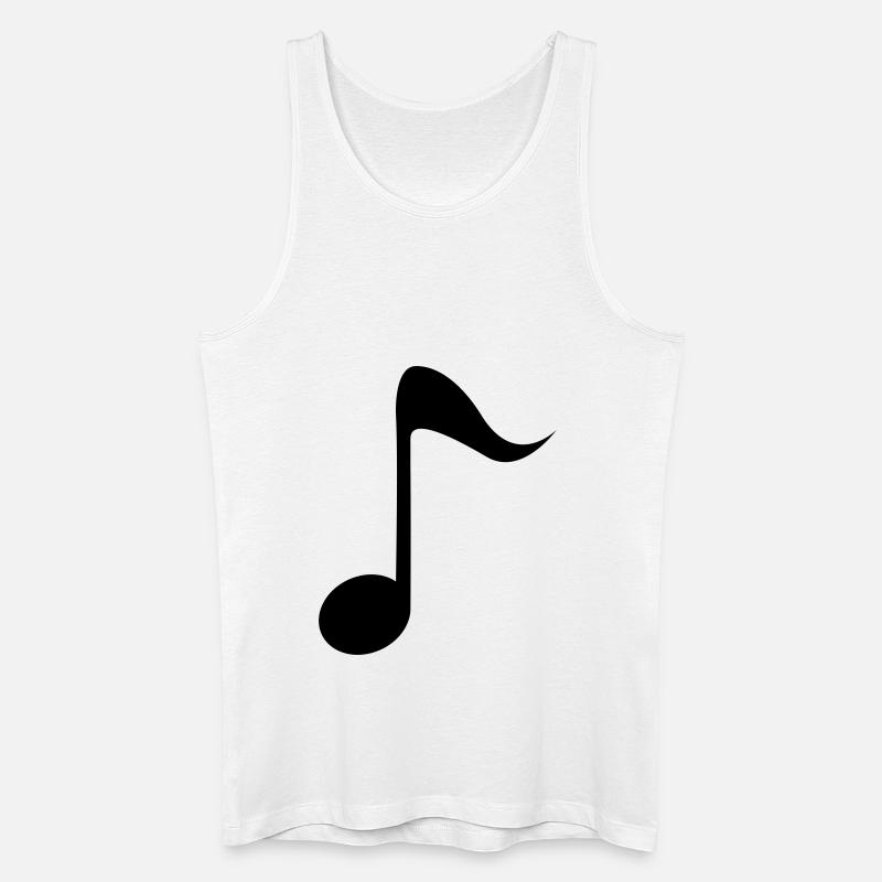 Note - Männer Bio Tank Top - Weiß