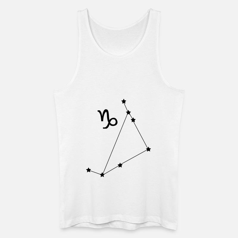 Sternbild Steinbock Sternzeichen - Männer Bio Tank Top - Weiß