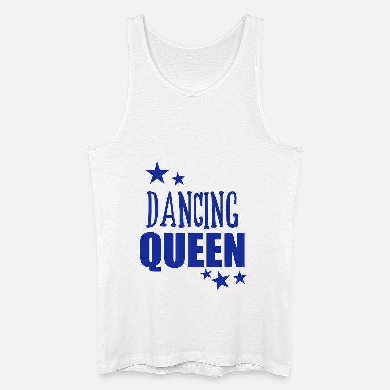 Dancing Queen - Männer Bio Tank Top - Weiß