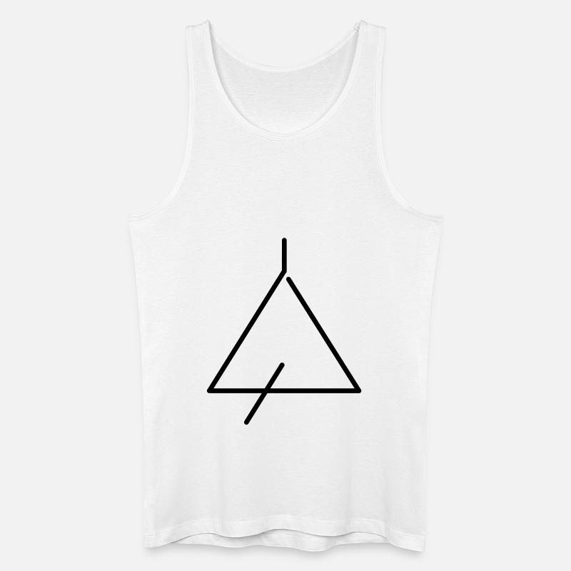 Triangel - Männer Bio Tank Top - Weiß