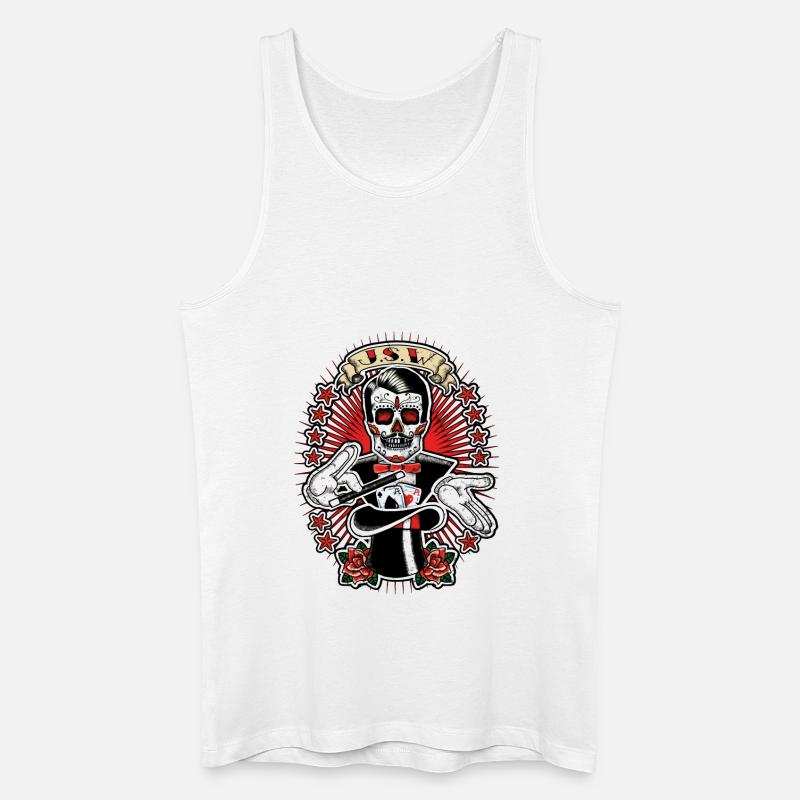 hat trick - Männer Bio Tank Top - Weiß