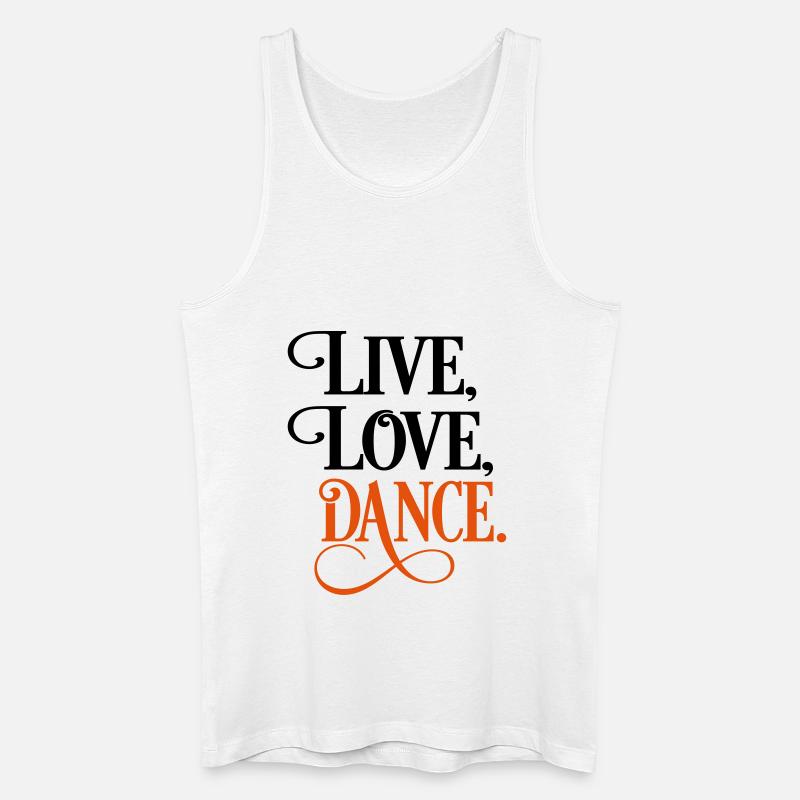 tanzen - Männer Bio Tank Top - Weiß
