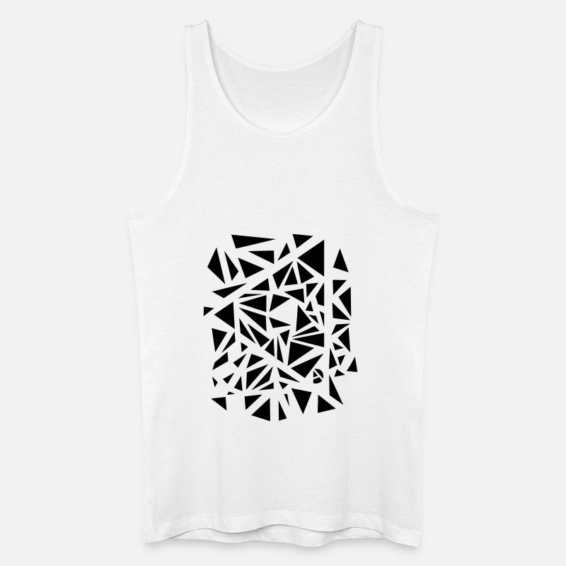 AD Triangle Explosion - Männer Bio Tank Top - Weiß