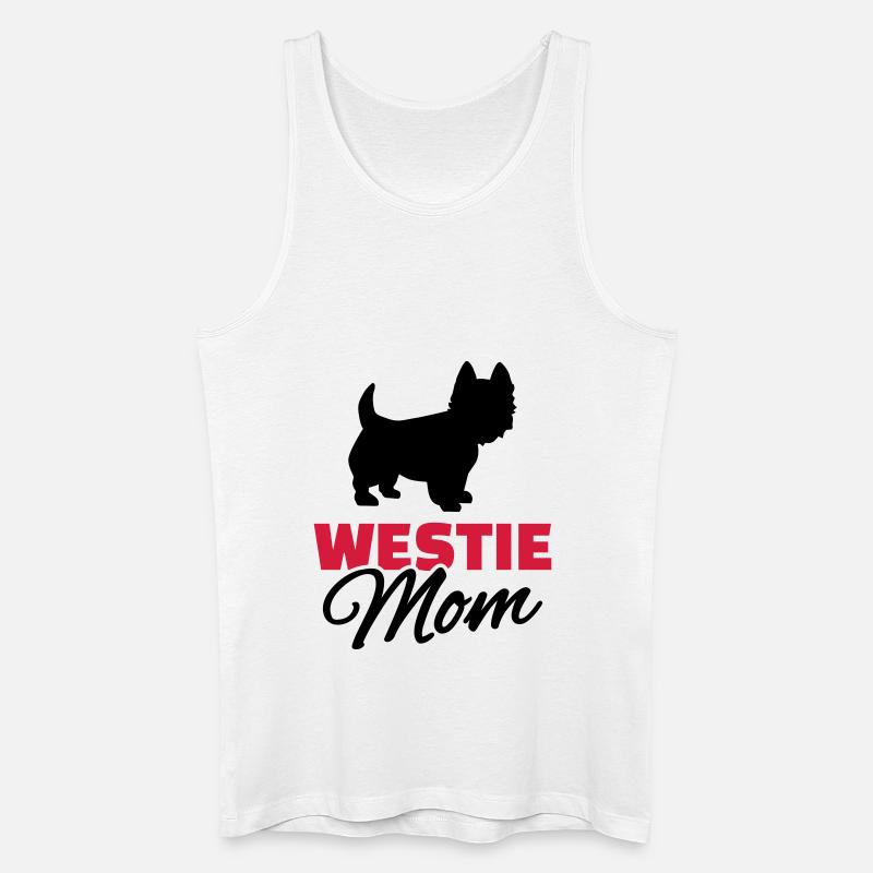 Westie - Männer Bio Tank Top - Weiß