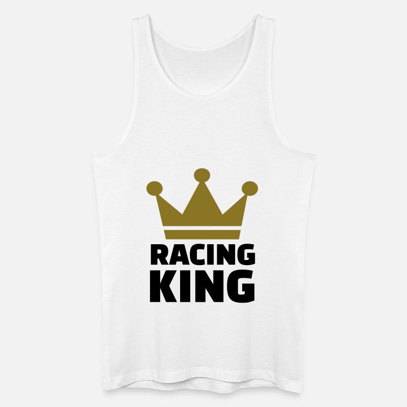 Autorennen - Männer Bio Tank Top - Weiß