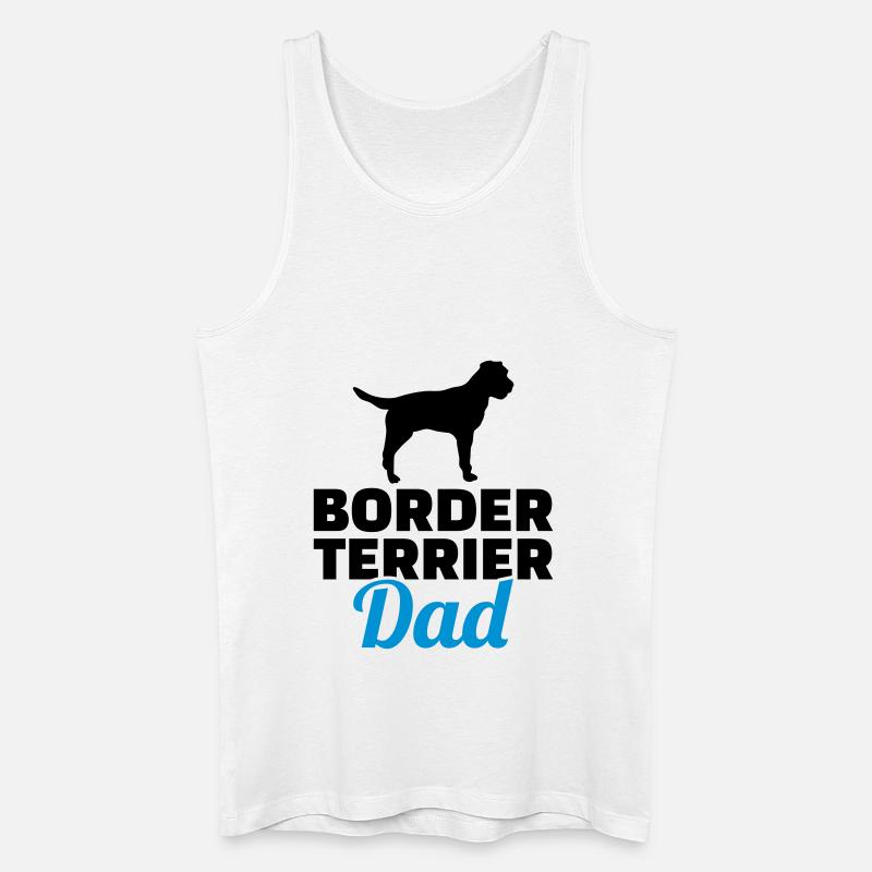 Border Terrier - Männer Bio Tank Top - Weiß