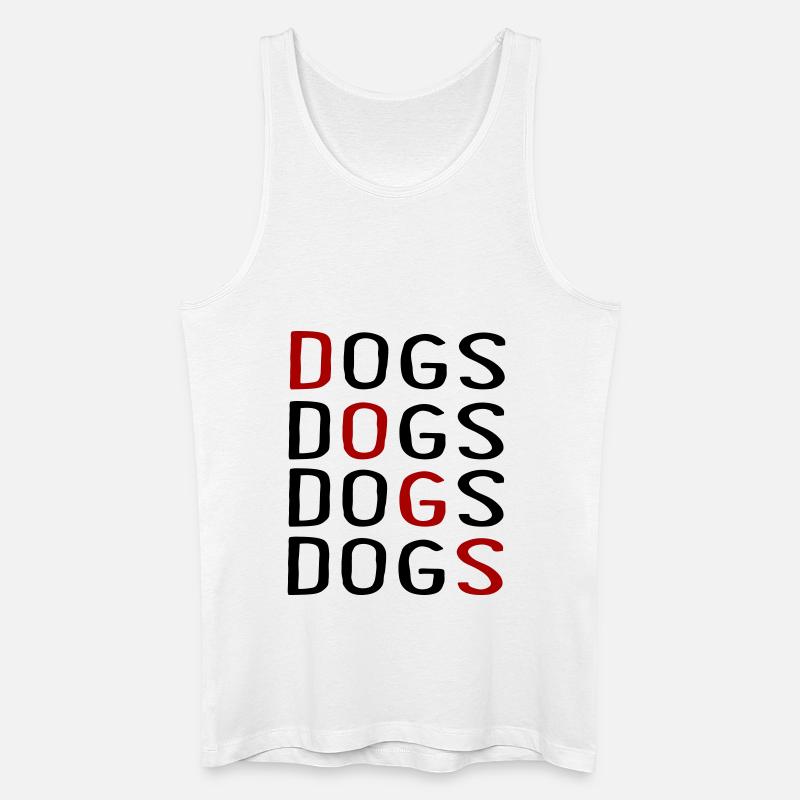 Hunde - Männer Bio Tank Top - Weiß