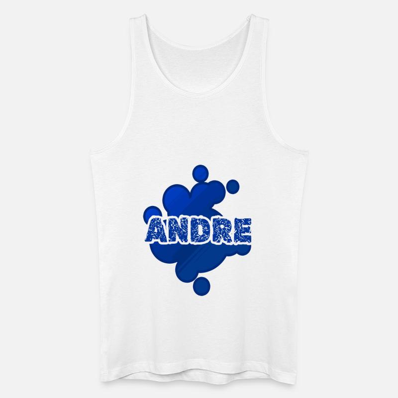 Andre - Männer Bio Tank Top - Weiß