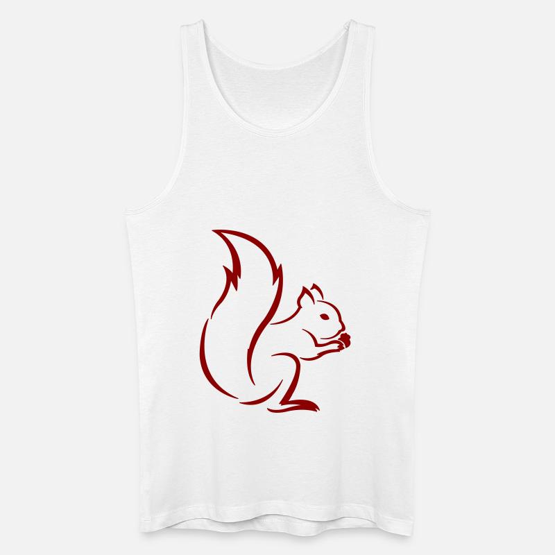 Eichhörnchen - Männer Bio Tank Top - Weiß