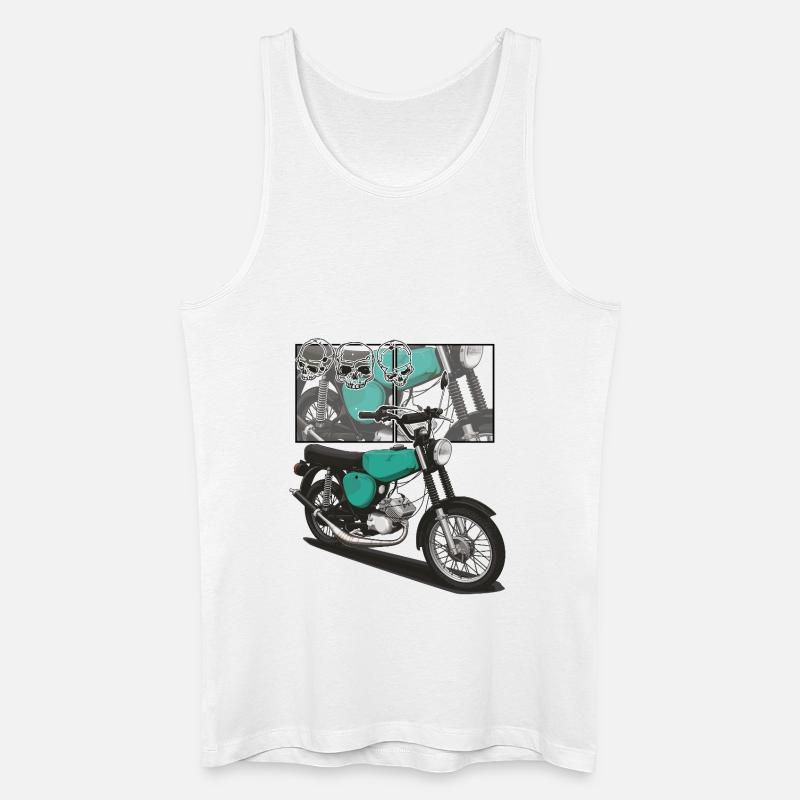 S51 (türkis) // Illustration - Männer Bio Tank Top - Weiß
