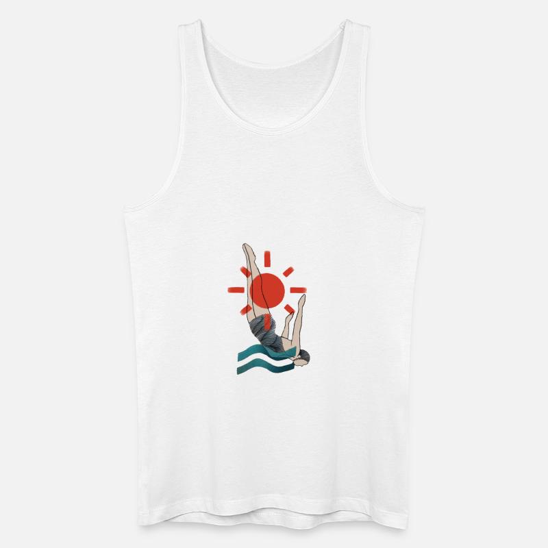 Sprung - Männer Bio Tank Top - Weiß