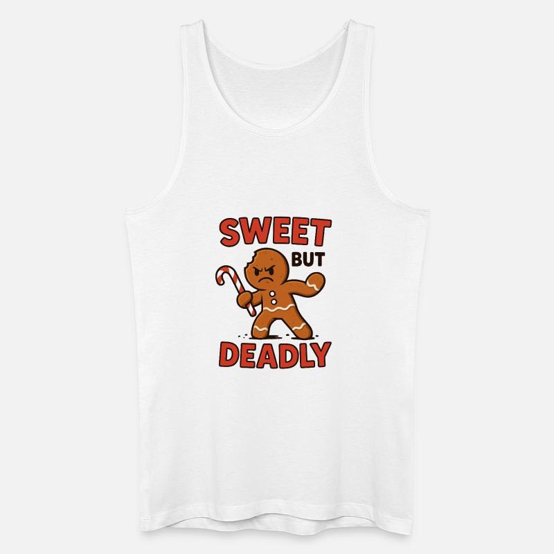 Süß, Aber Gefährlich Gingerbread - Männer Bio Tank Top - Weiß