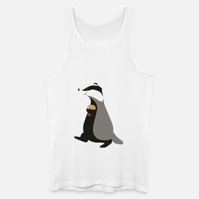 Dachs - Männer Bio Tank Top - Weiß