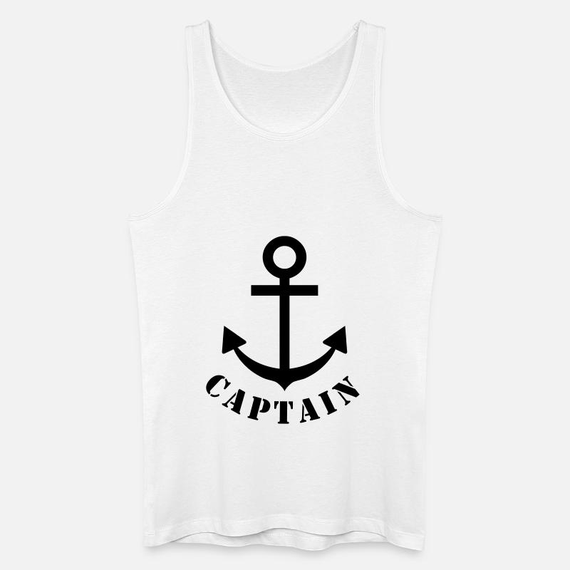 captain - Männer Bio Tank Top - Weiß