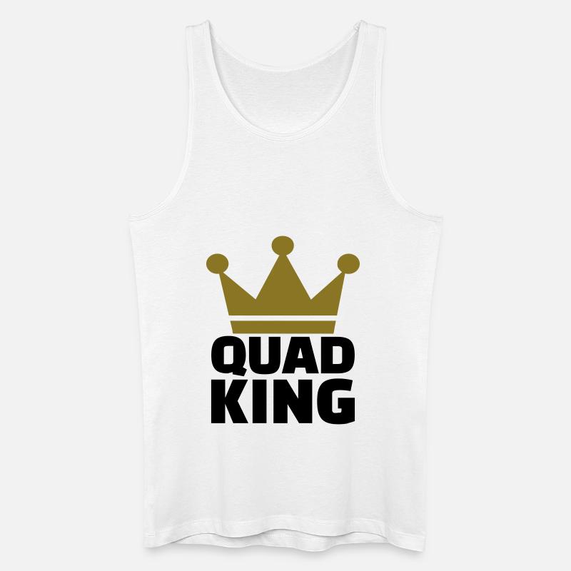 Quad - Männer Bio Tank Top - Weiß