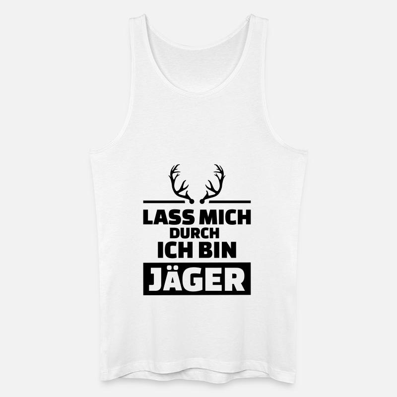 Jäger - Männer Bio Tank Top - Weiß