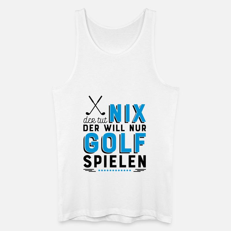 Golf spielen - Männer Bio Tank Top - Weiß