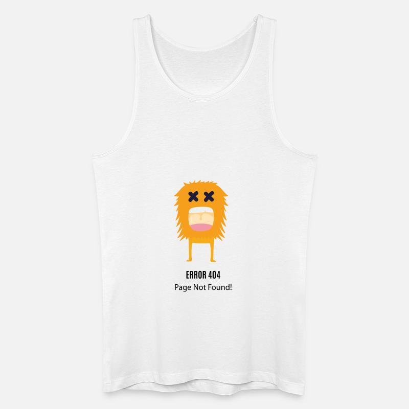 Error 404 - Männer Bio Tank Top - Weiß