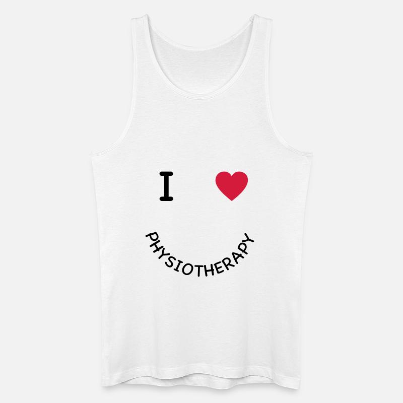 Physiotherapie - Männer Bio Tank Top - Weiß