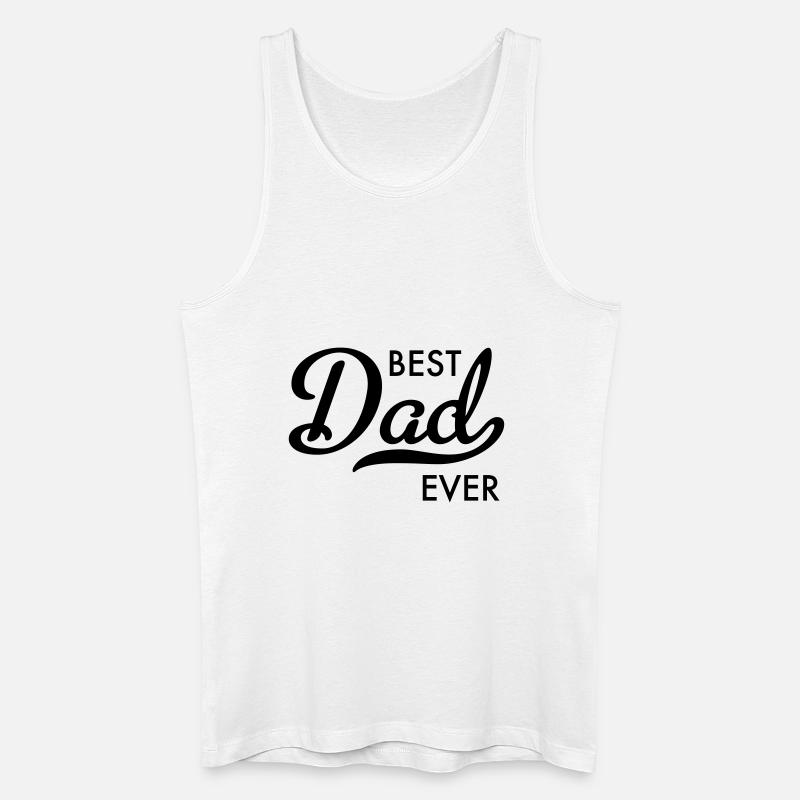 dad - Männer Bio Tank Top - Weiß