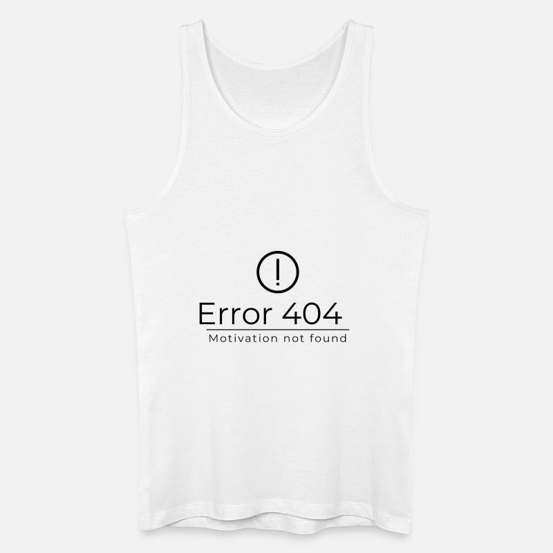 Error 404 - Männer Bio Tank Top - Weiß