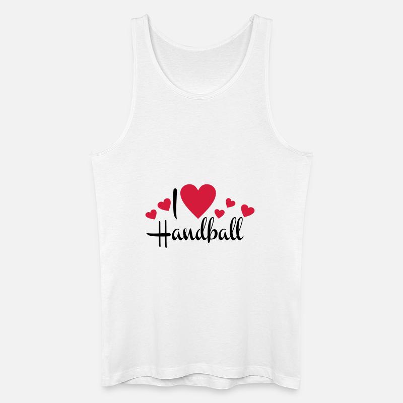 Handball - Männer Bio Tank Top - Weiß