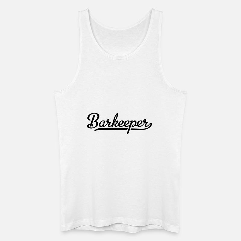 Barkeeper - Männer Bio Tank Top - Weiß