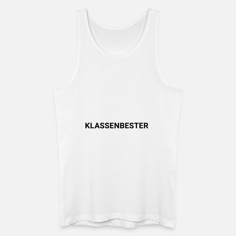 Klassenbester - Männer Bio Tank Top - Weiß
