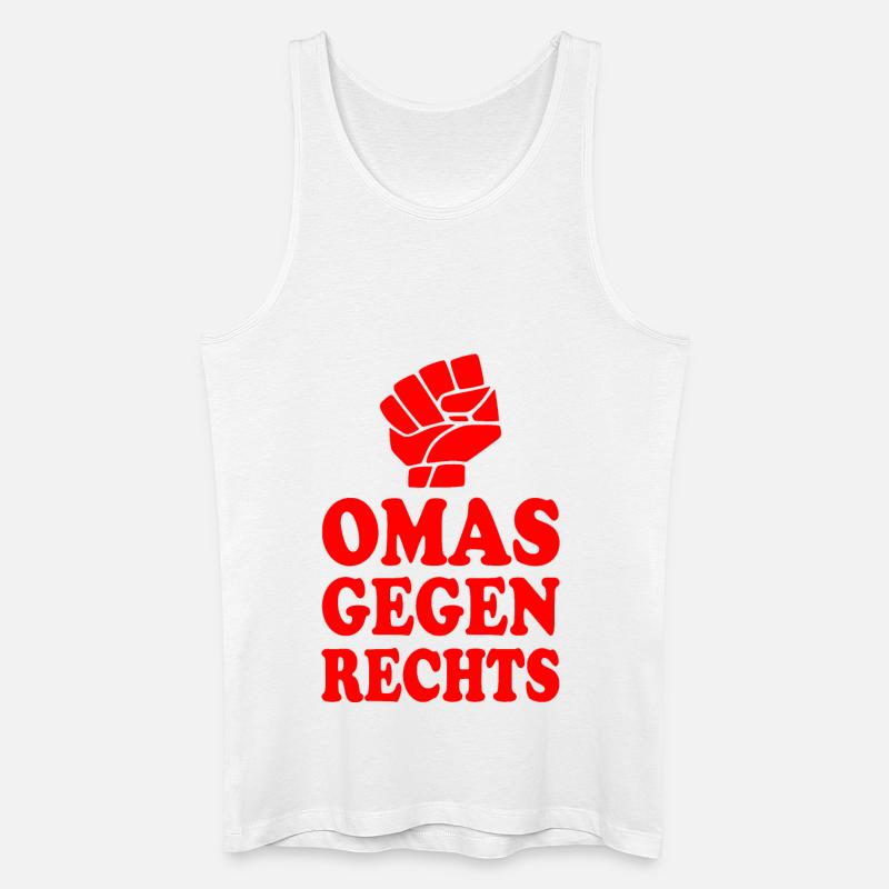 Omas gegen rechts - Männer Bio Tank Top - Weiß