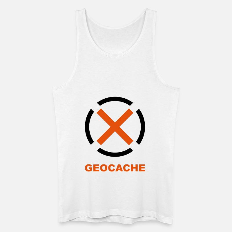 geocache - Männer Bio Tank Top - Weiß