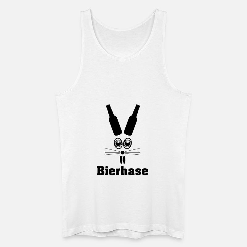 Bierhase - Männer Bio Tank Top - Weiß